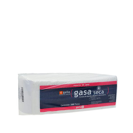 Gasa seca no esteril 10x10 paquete con 200 piezas