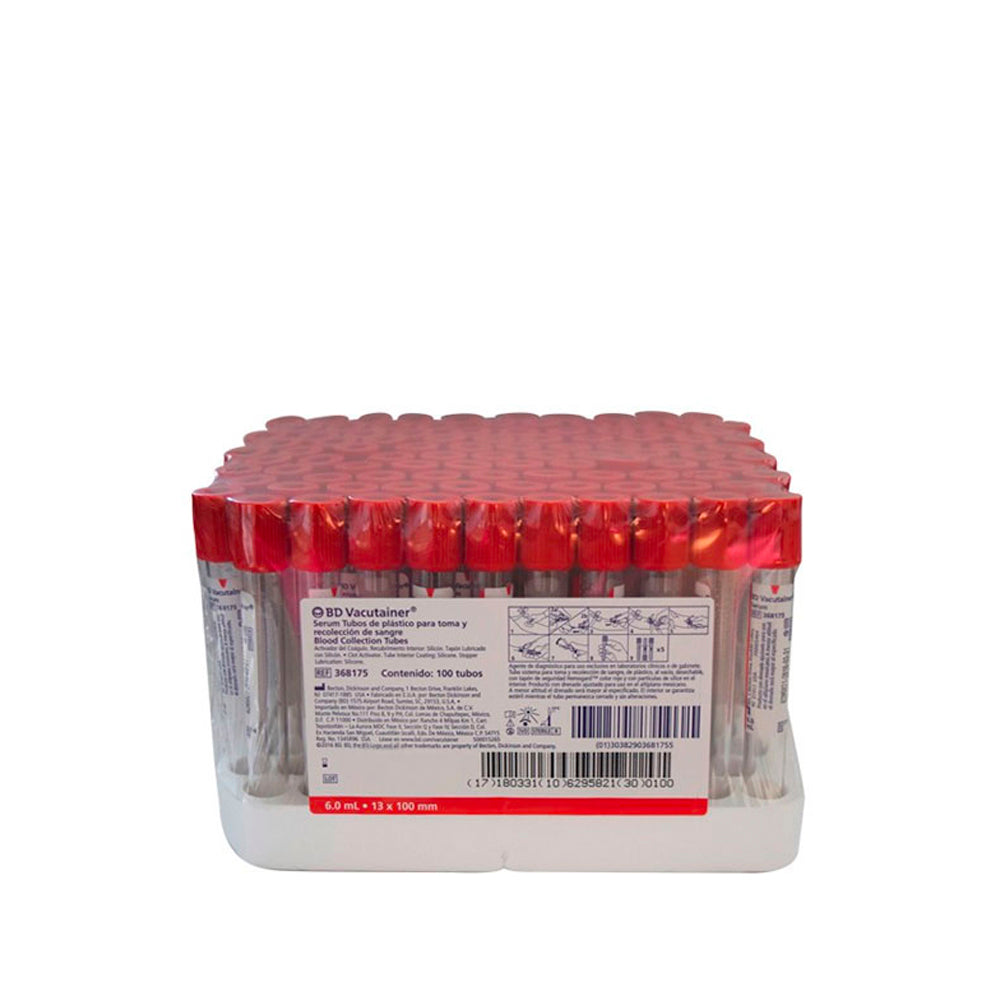 Tubo rojo BD Vacutainer